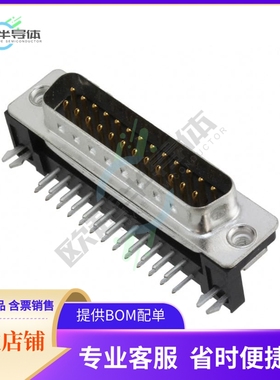 FCE17B25PA440【CONN D-SUB PLUG 25POS R/A SLDR】