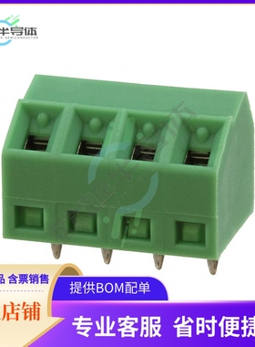 1728307【TERM BLOCK 4POS 55DEG 3.81MM PCB】