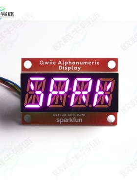 COM-16919[开发板QWIIC ALPHANUMERIC DISPLAY PINK】