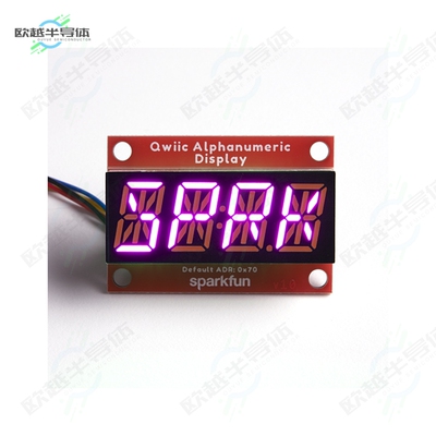 COM-16919[开发板QWIIC ALPHANUMERIC DISPLAY PINK】