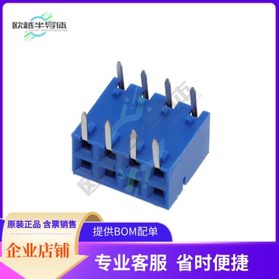 89883-304LF【CONN RCPT 8POS 0.1 GOLD PCB R/A】