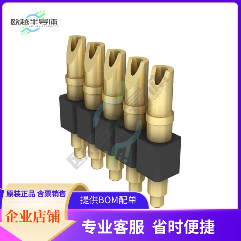 824-22-005-00-001000【CONN SPRING PISTON 5POS SLD PCB】