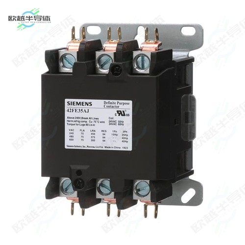 42FE35AF[继电器CONTACTOR, 42DP,75A,3P,OPEN,120V]