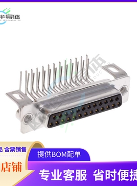 FCC17B25SC49B【CONN D-SUB RCPT 25POS R/A SLDR】