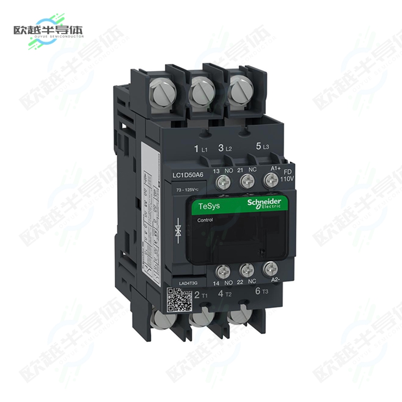 LC1D50A6FD[继电器TESYS 3P EVLK CTR 50A22KW AC3 11]