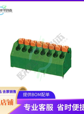 TBL002A-350-08GR-2OR【TERMINAL BLOCK, SCREWLESS, 3.50,】