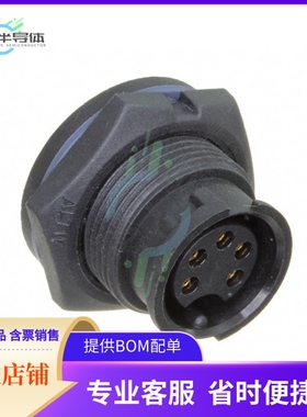 ABD-05PMFS-LC7001【CONN RCPT FMALE 5P GOLD SLDR CUP】