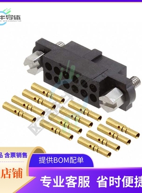 M80-4601205【CONN RCPT 12POS CRIMP 22AWG GOLD】