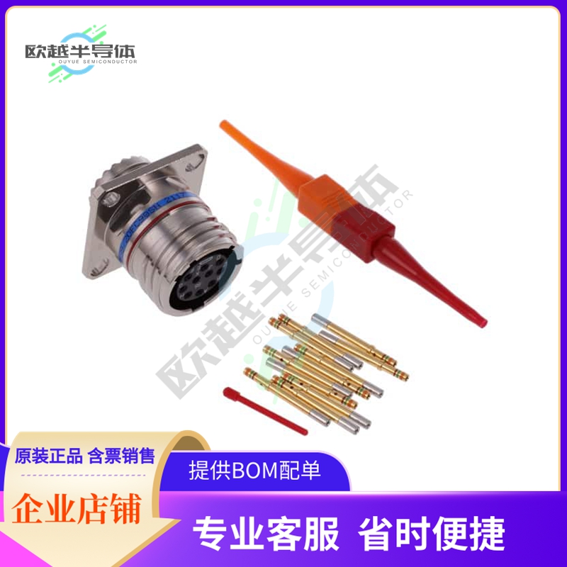 D38999/20FC98SN【CONN RCPT FMALE 10POS GOLD CRIMP】