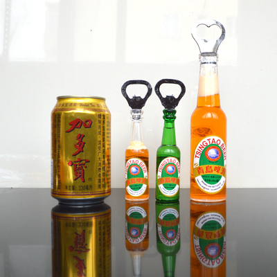 冰箱贴开瓶器珊水天缘青岛啤酒