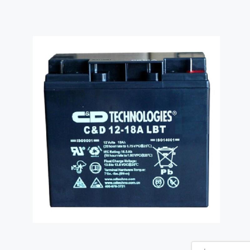 西恩迪C&D 12-18A LBT蓄电池12V18AH 直流屏消防铅酸免维护