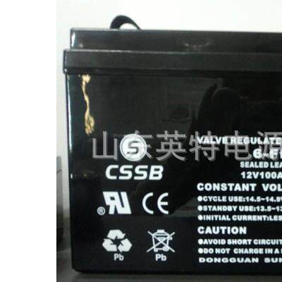 cssb蓄电池6-FM-100 12V100AH应急储能后备12伏100安电瓶
