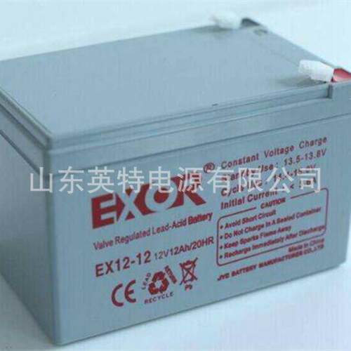 EXOR/埃索蓄电池EX12-12 埃索免维护铅酸蓄电池12V12AH