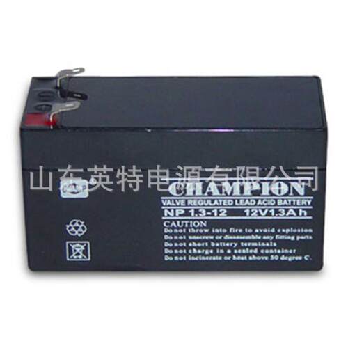 适用于蓄电池NP1.3-12 CHAMPION电池12V1.3AH阀控密封式铅酸消防
