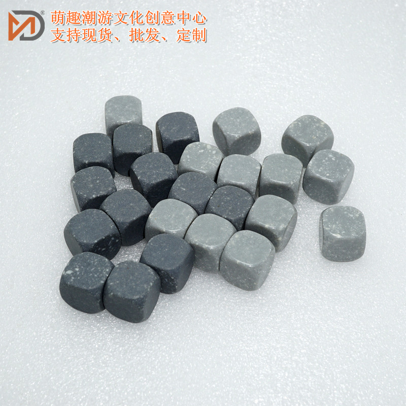 16mm仿灰花岗岩树脂光面骰子