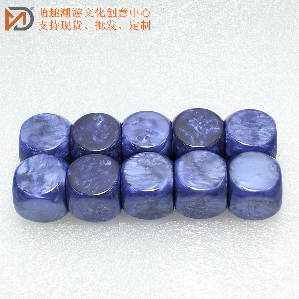 空白骰子光面色子定制订做图片
