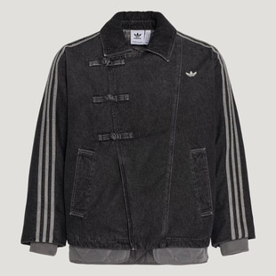 Adidas/Adidas棉服男女新中式保暖牛仔运动上衣棉服外套KR5066
