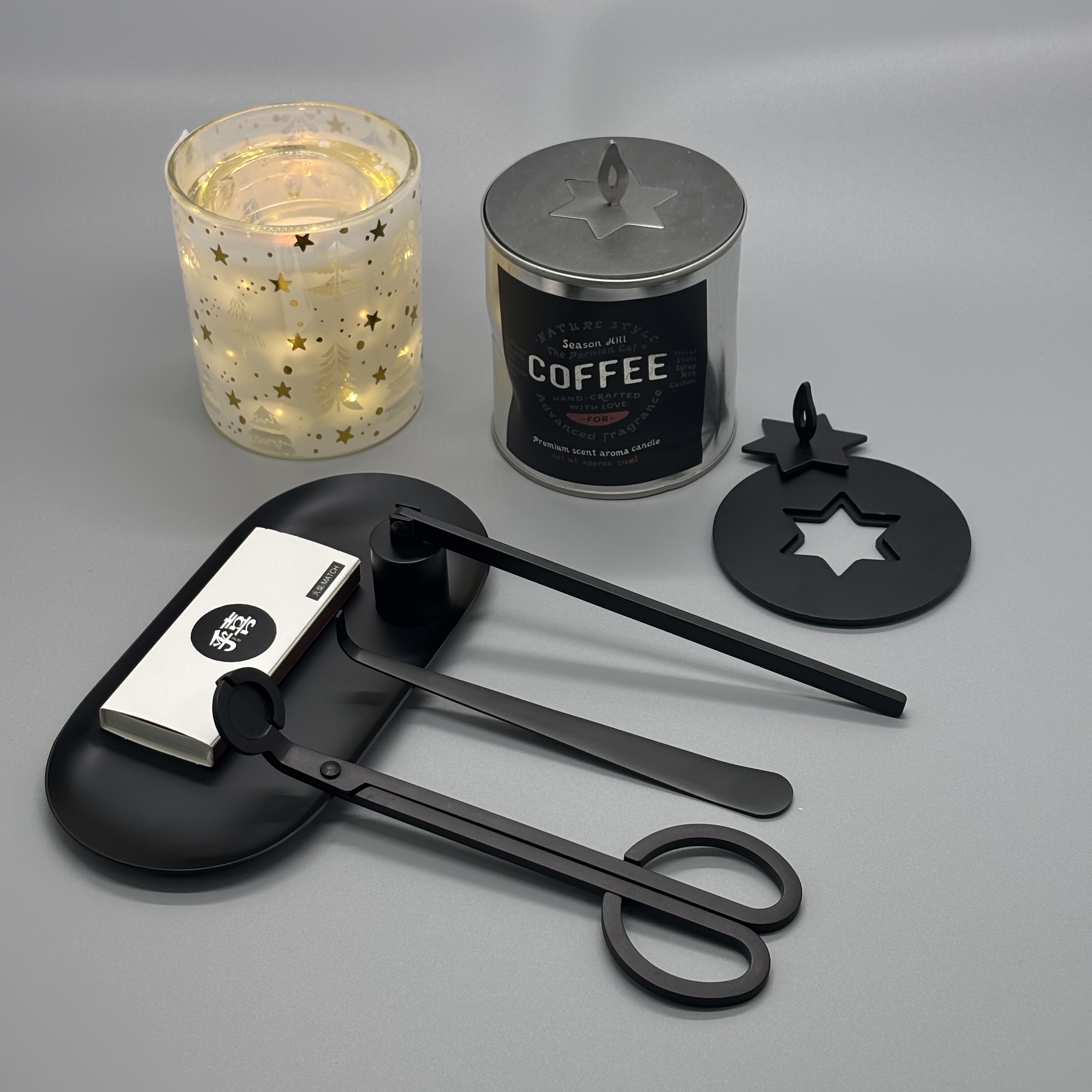 乎喜香氛香薰蜡烛剪勾灭火罩