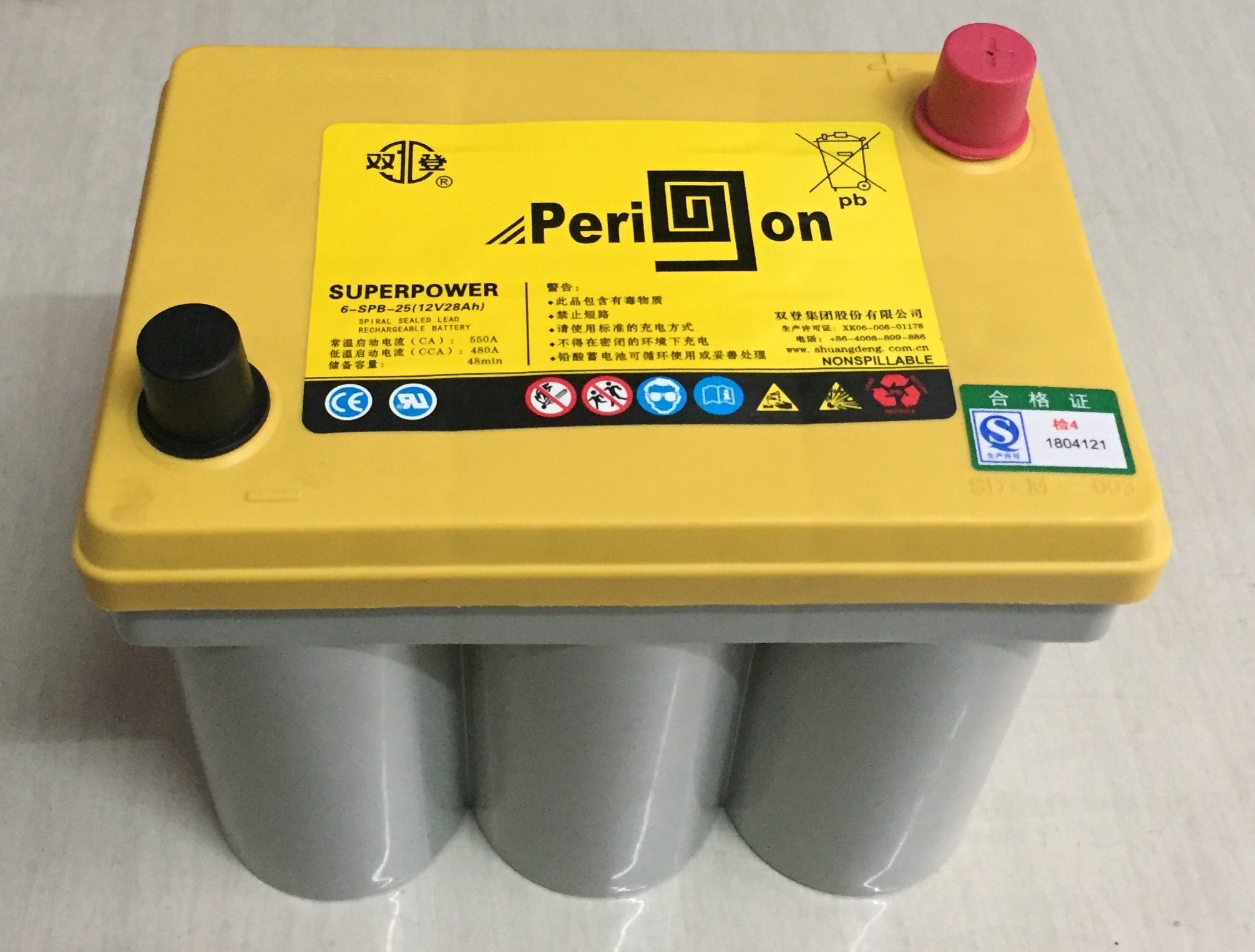 双登6-SPB-25(12V28AH ) 卷绕式汽车启动蓄电池 卷绕式储能蓄电池