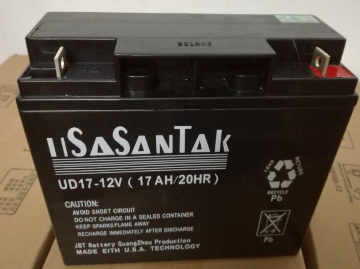 正品USASANTAK/UPS/太阳能免维护铅酸蓄电池/12V17AH蓄电池