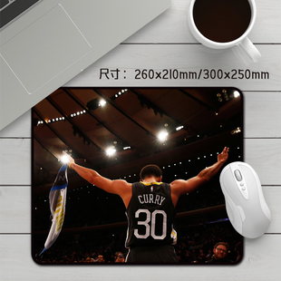 芒客 金州勇士curry库里周边小鼠标垫防水锁边艾弗森 詹姆斯 麦迪