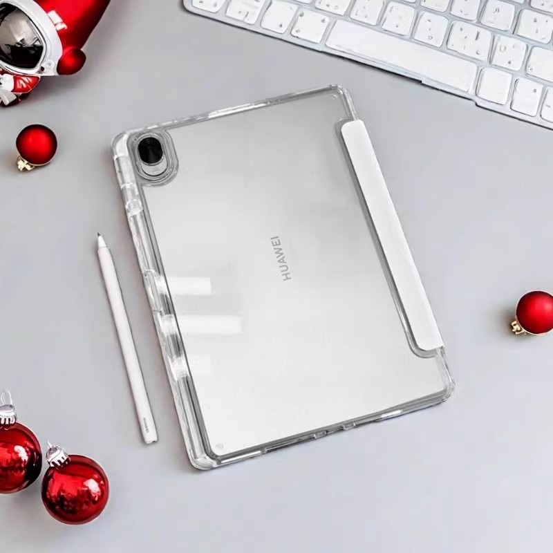 适用于华为matepad11平板保护壳air11.5S防弯亚克力带笔槽pro11寸202311.5荣耀9pro13.2高透10.4pro10.8柔光