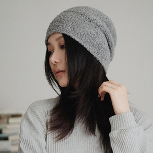 Lion 自留康赛妮超细羊驼毛圈圈纱手工毛线帽冷帽豆豆帽男女 泰迪