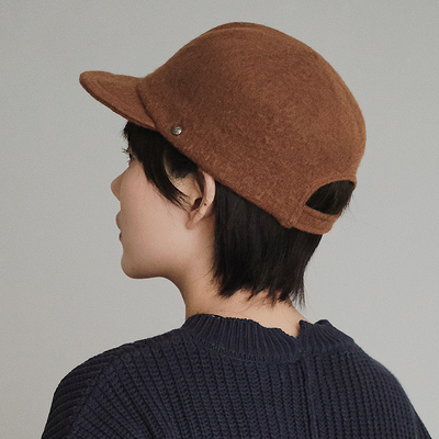 羊毛缩绒棒球帽骑士帽