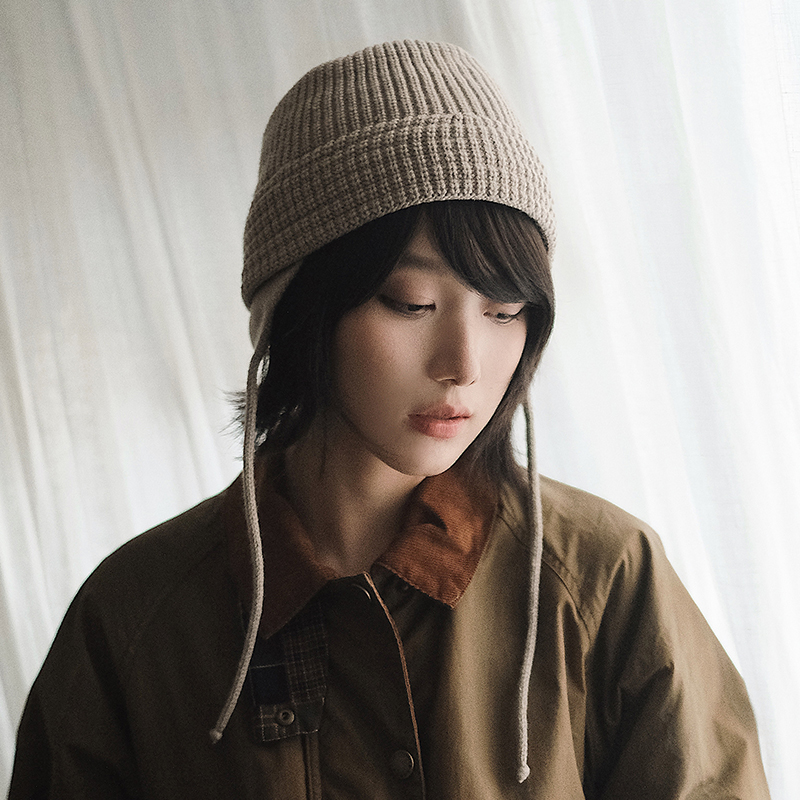 护耳渔夫帽休闲女秋冬可拆卸