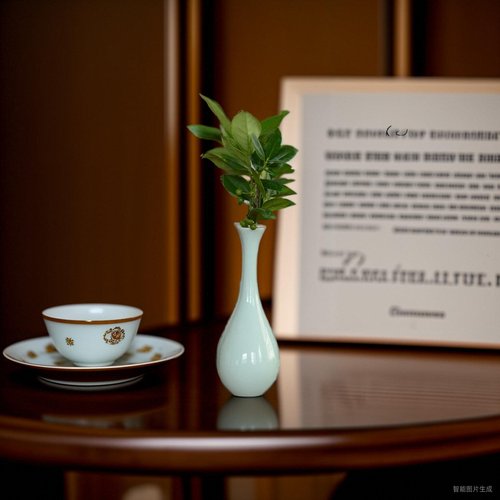 茶道新中式风陶瓷供佛禅意观音瓶