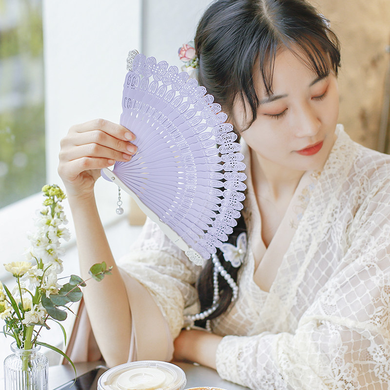老阊门【翩翩】夏季汉服少女心扇扇子