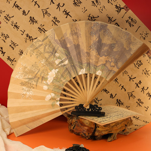 老阊门10寸中国风折扇古风扇子折扇新中式折扇大扇子舞蹈扇表演扇
