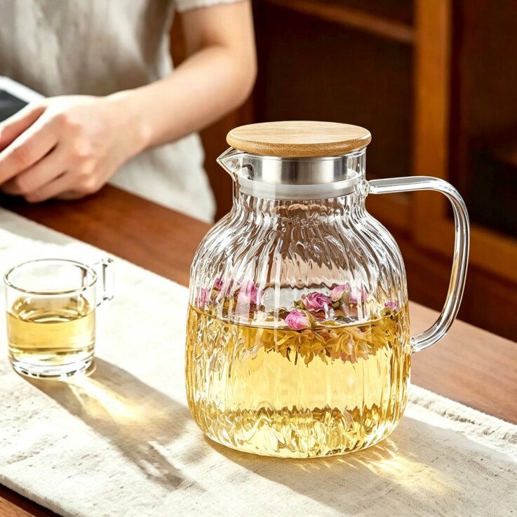 夏天家用大容量冰箱冷泡茶果汁壶图片