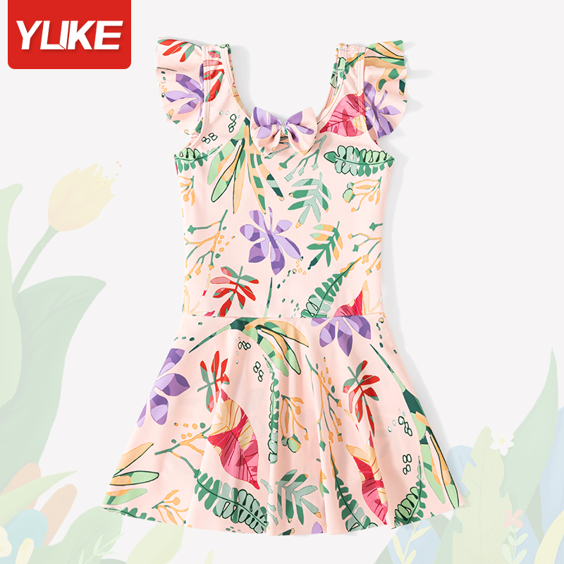 儿童游泳衣女童2025新款连体速干防晒游泳衣宝宝女童中大童泳装