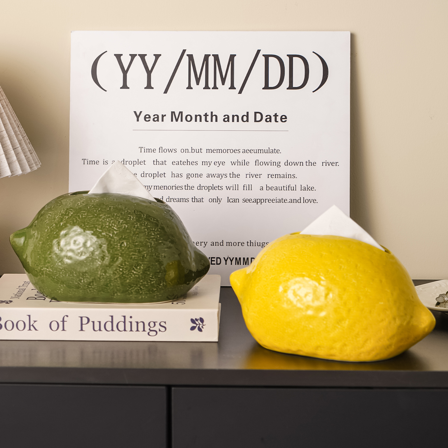 柠檬陶瓷抽纸盒｜萌趣不卡纸！