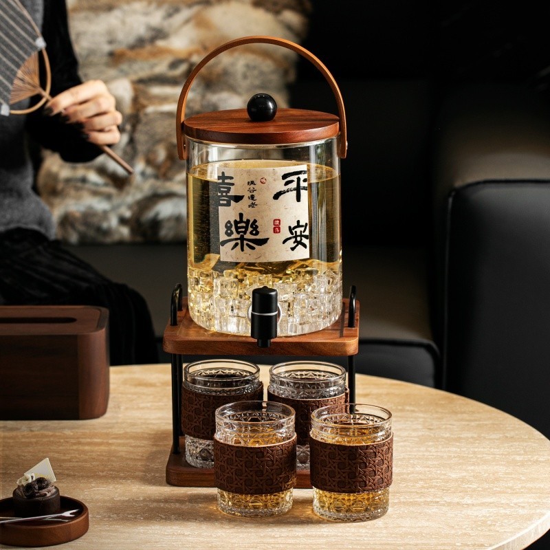 【大容量带龙头】玻璃果茶冷水壶