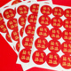 福气满满通用喜庆贴纸秋梨苹果标签标贴自粘防水不干胶水果店定制