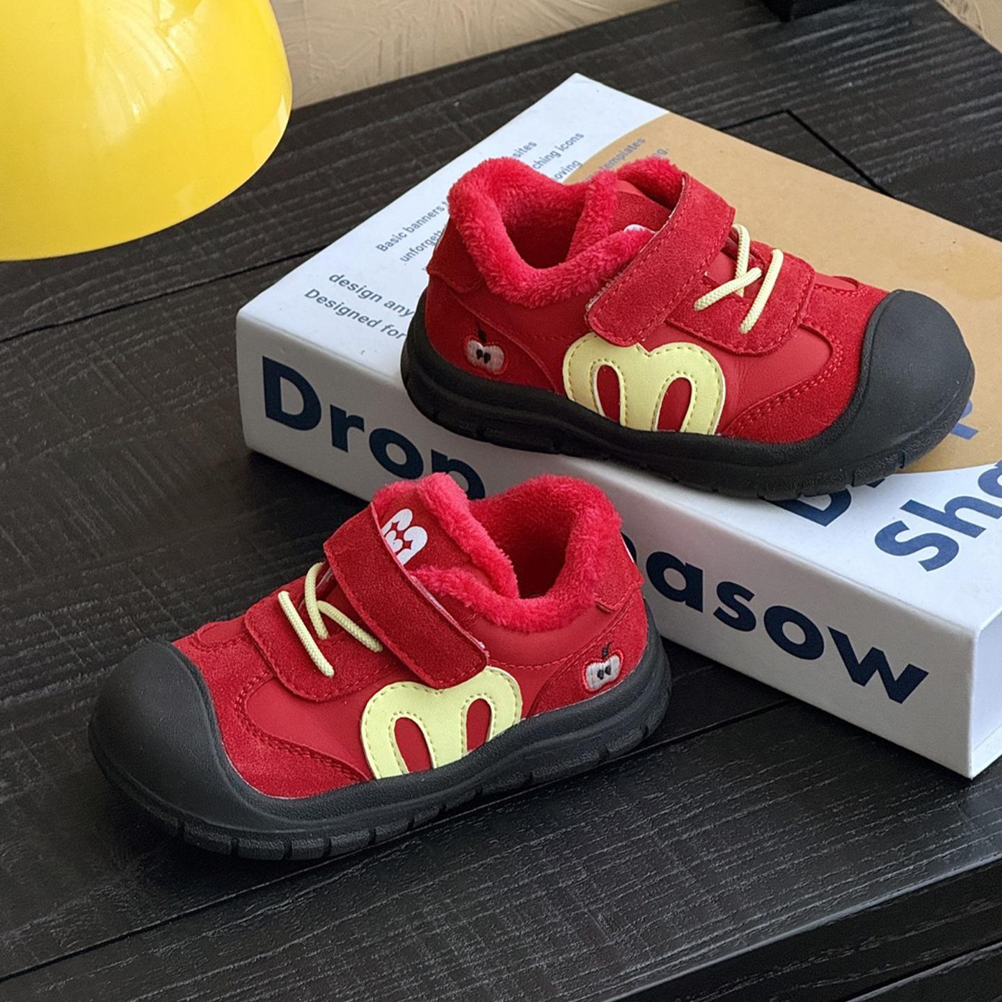 CBC女童冬鞋加绒宝宝二棉鞋