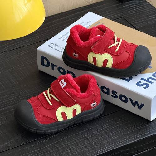 CBC女童冬鞋加绒宝宝二棉鞋