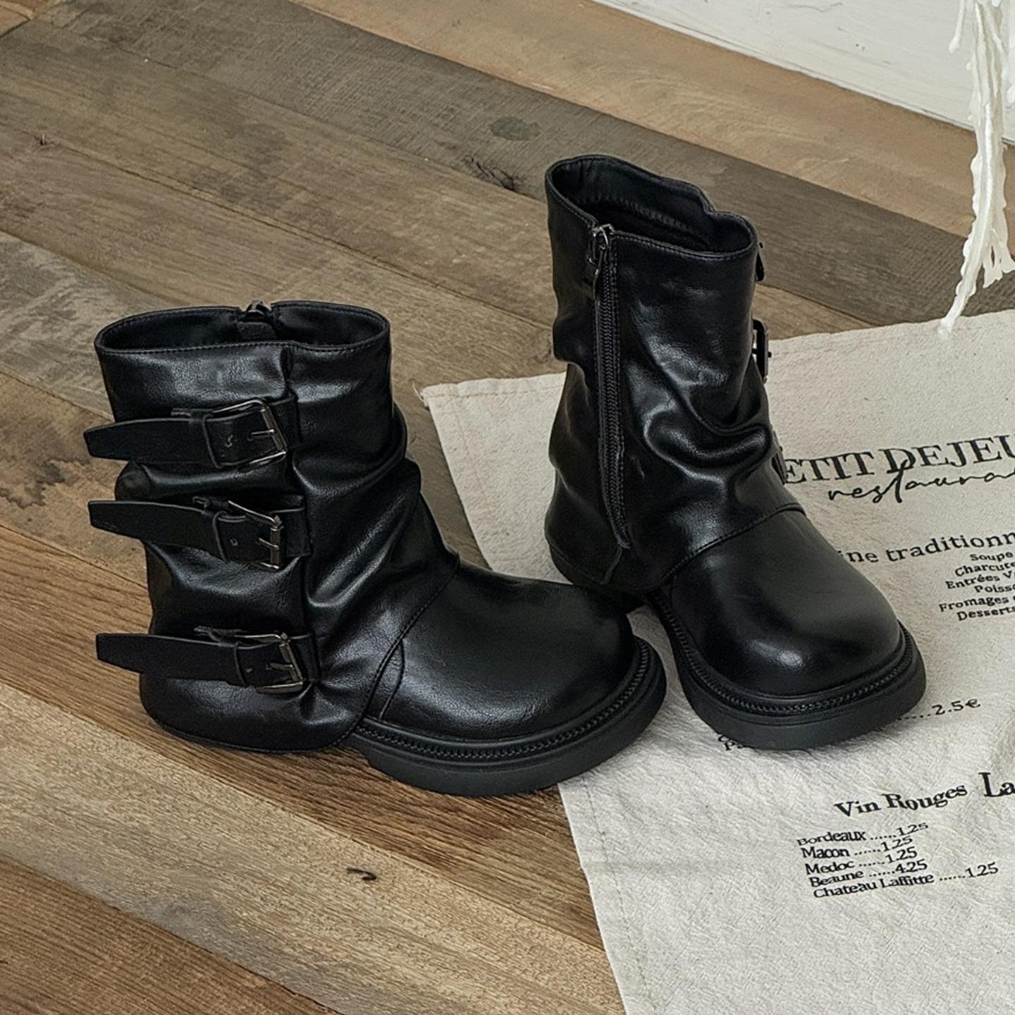 THECBCKIDS女童堆堆靴马丁靴潮