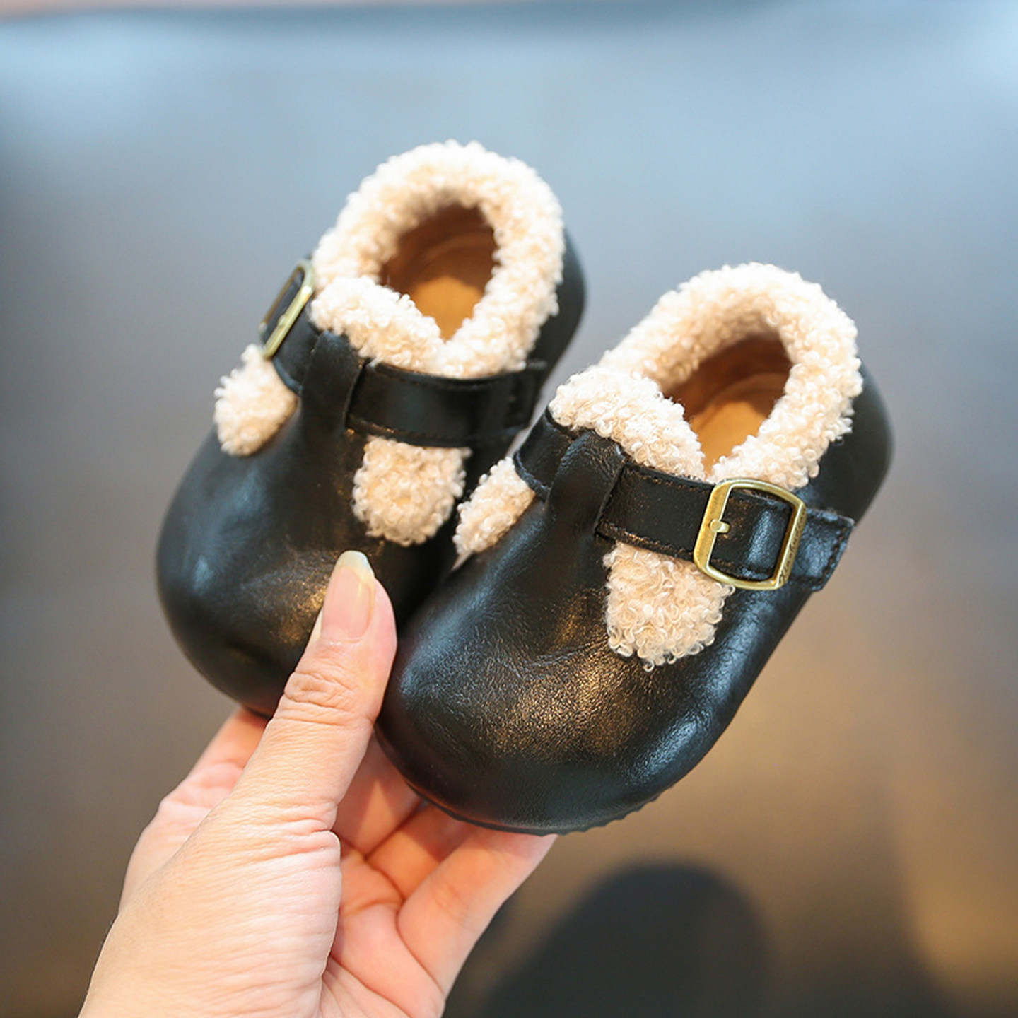 小步点女童加绒勃肯鞋冬毛毛棉鞋1-3岁2软底婴儿学步小童公主皮鞋,童鞋/婴儿鞋/亲子鞋,学步鞋,淘宝优惠券,粉丝福利购,淘宝优惠卷