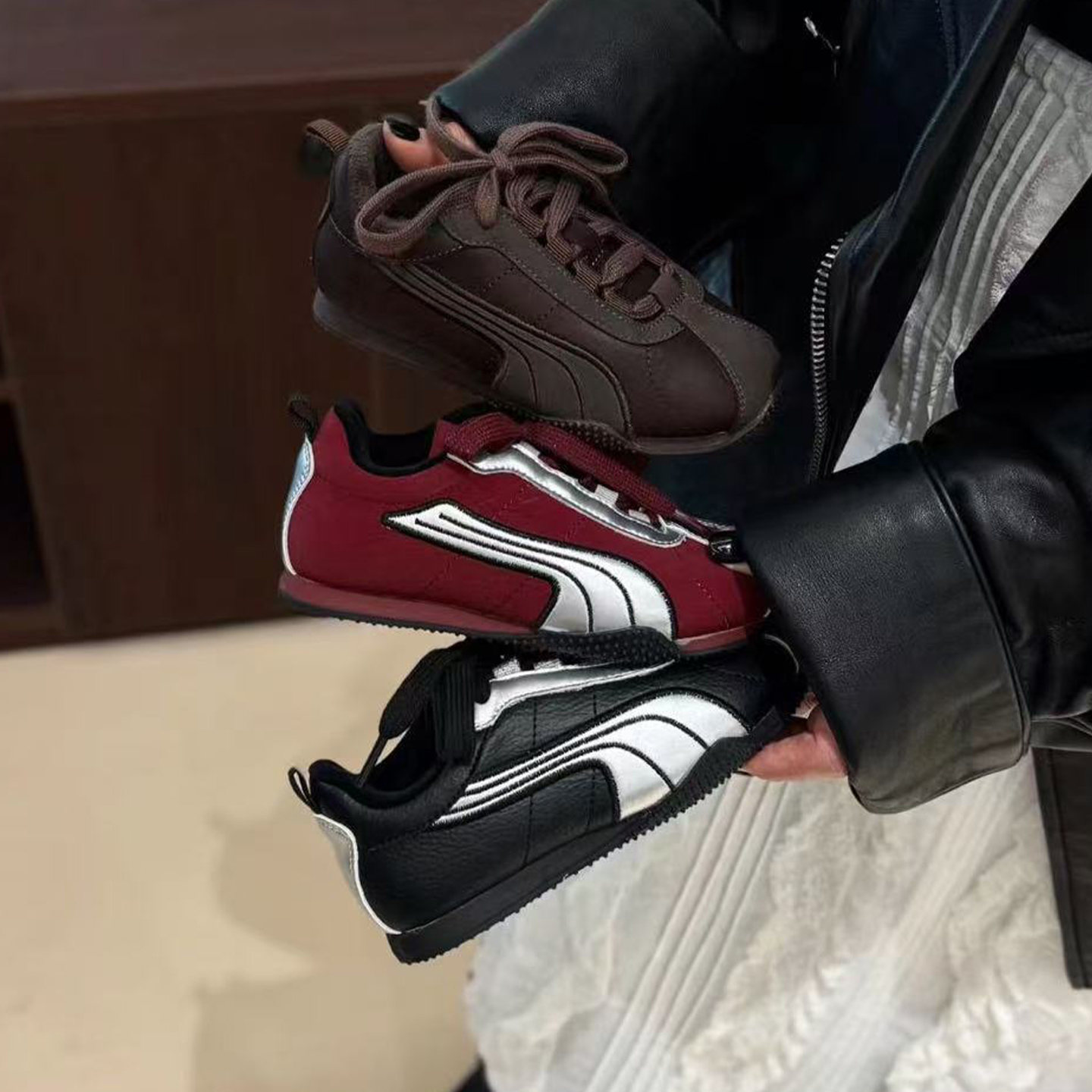 YYG2025新款儿童复古赛车鞋