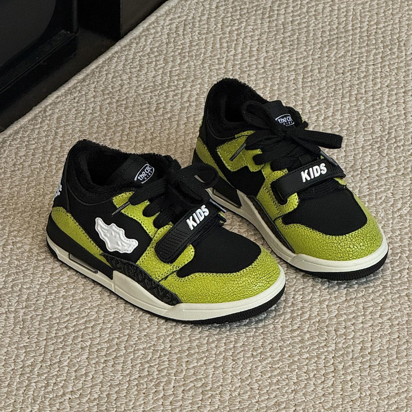 CBC儿童板鞋2025冬季加绒保暖