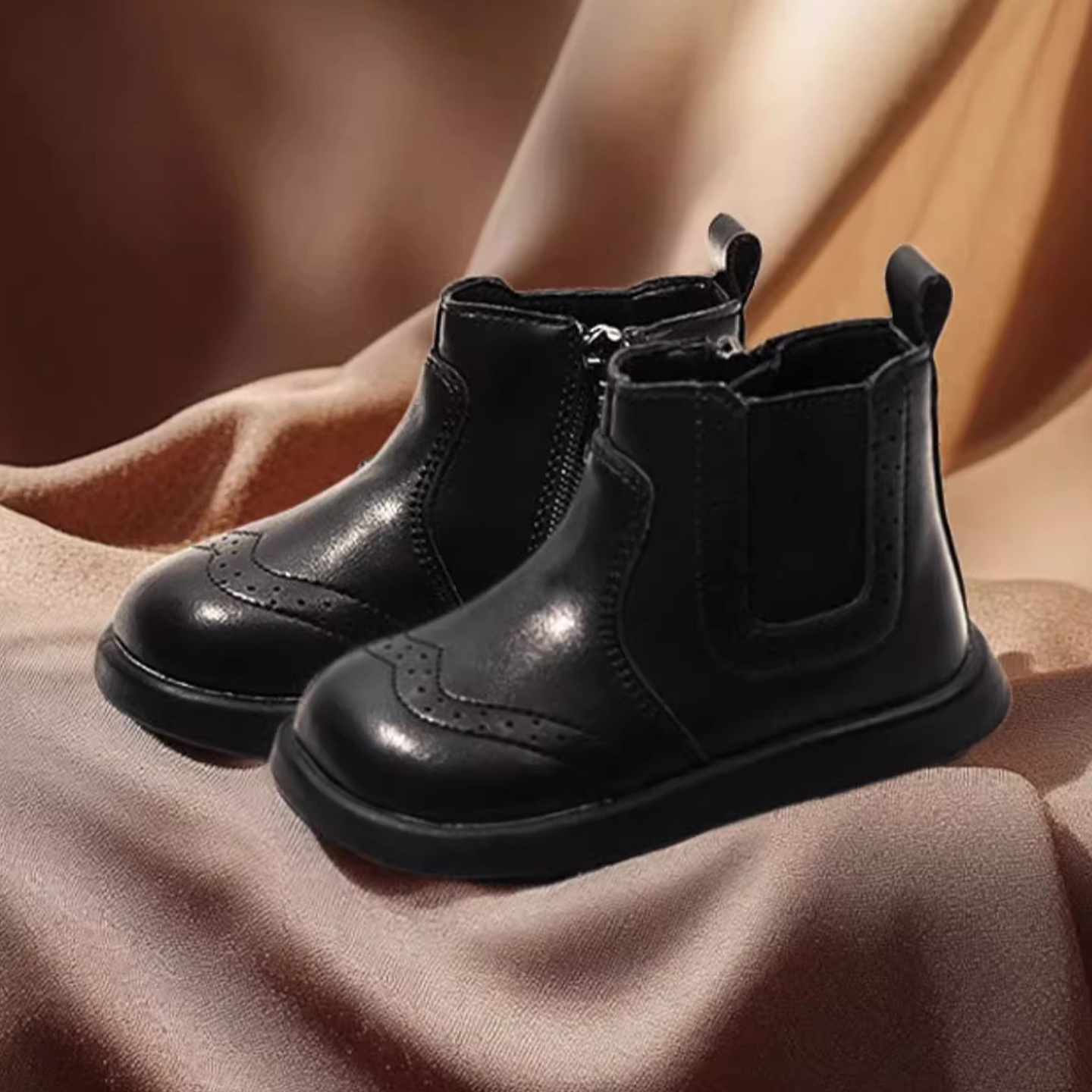 书萌宝宝洋气靴子男女童马丁靴