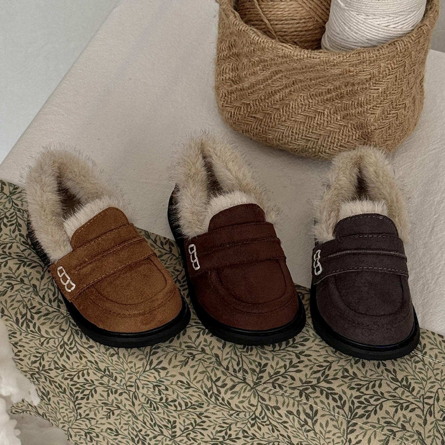 CBC儿童乐福鞋女童皮鞋冬季宝宝