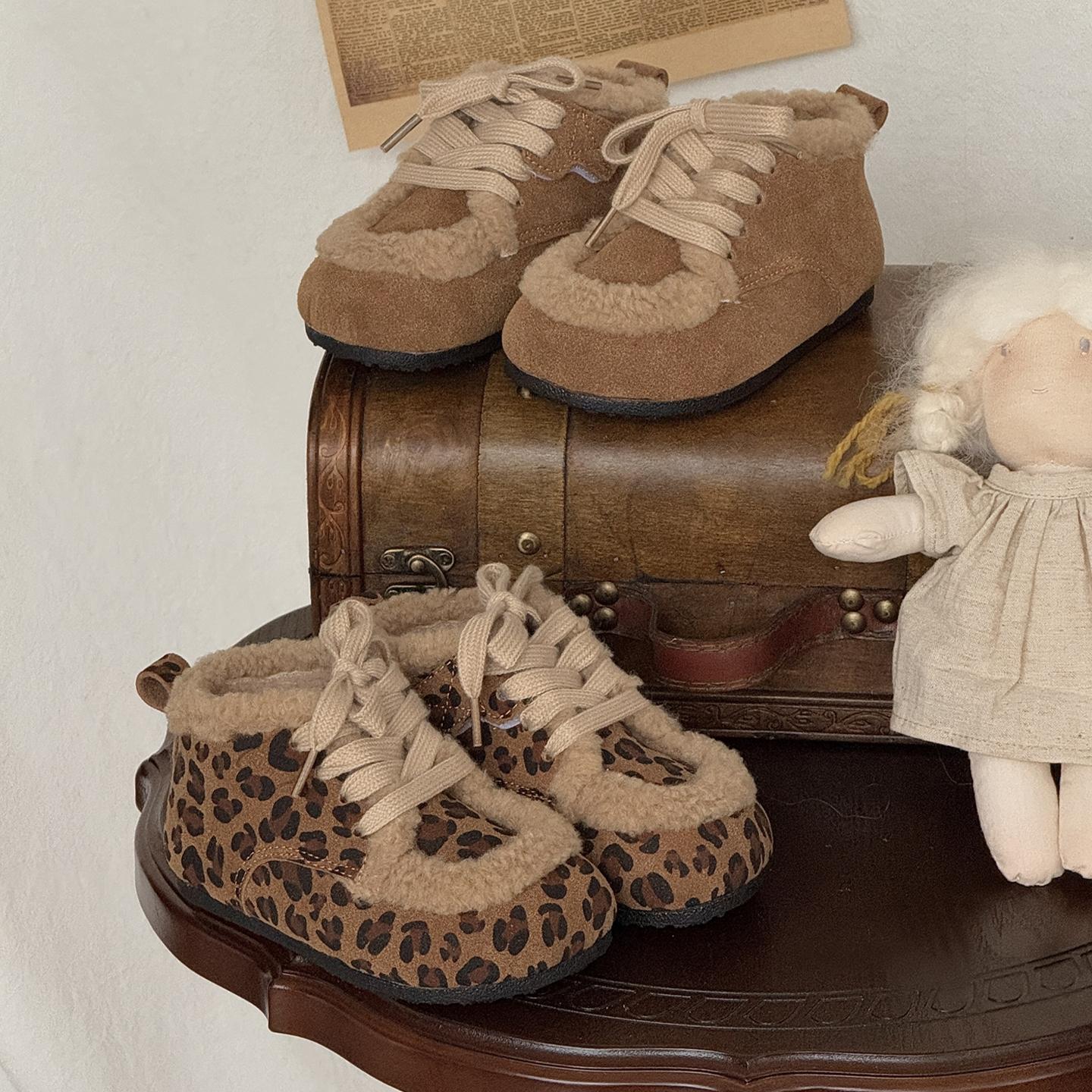 CBC儿童鞋宝宝棉靴女童毛毛鞋