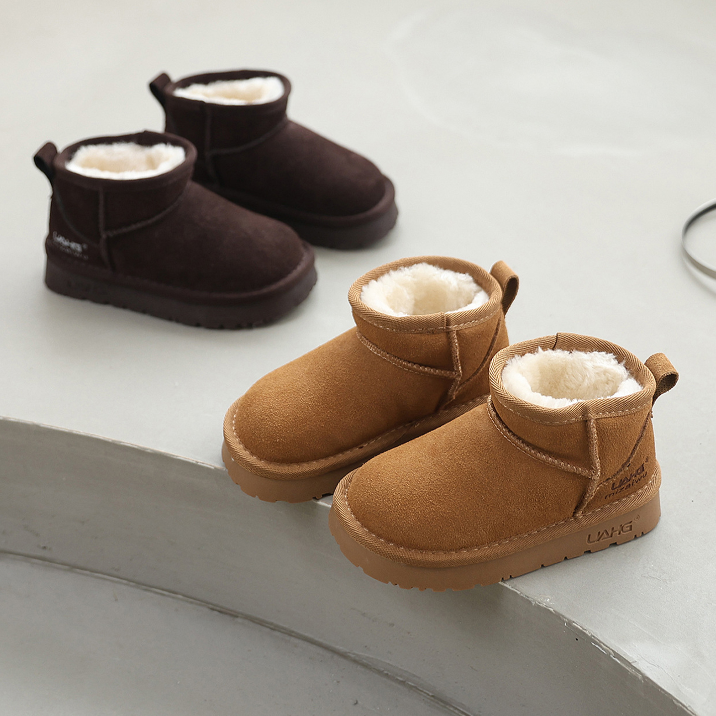 YYG儿童雪地靴2025新款冬季加厚