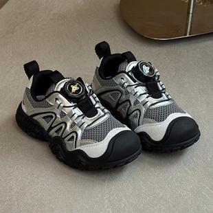 潮牌男童休闲鞋 ASM 2025秋季 女童运动鞋 旋转扣防踢户外儿童登山鞋