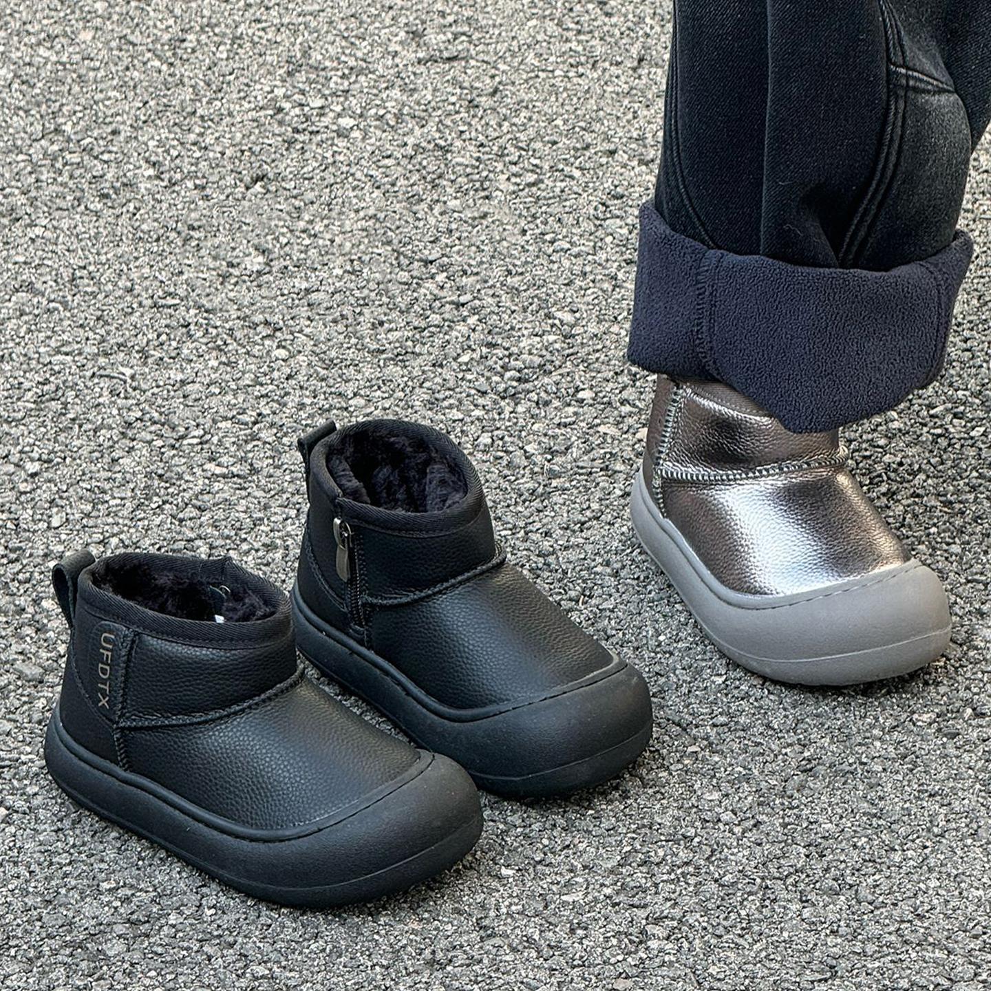 NIXIL防水防滑儿童雪地靴大棉靴