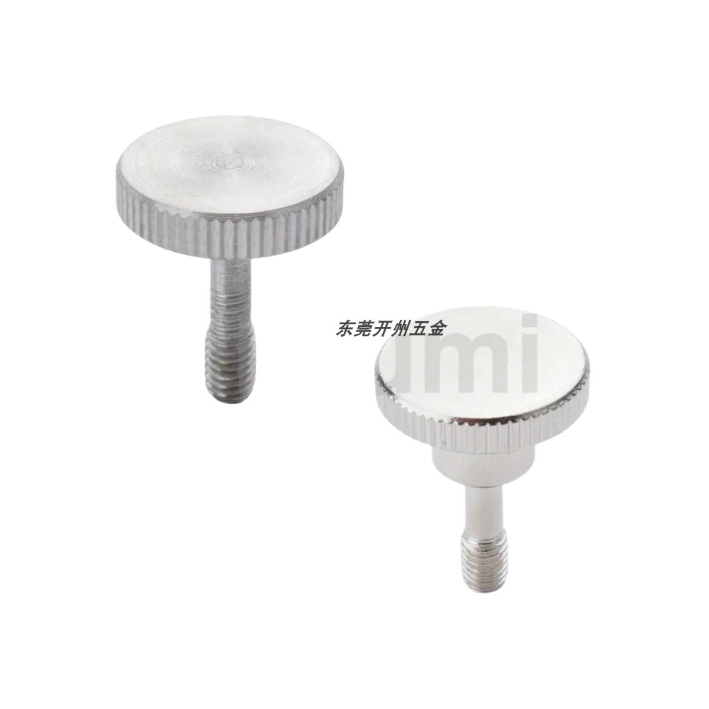 不锈钢 压纹半牙把手防脱落型 压纹旋钮 E-LNKOSD  M4 M5 M6M8